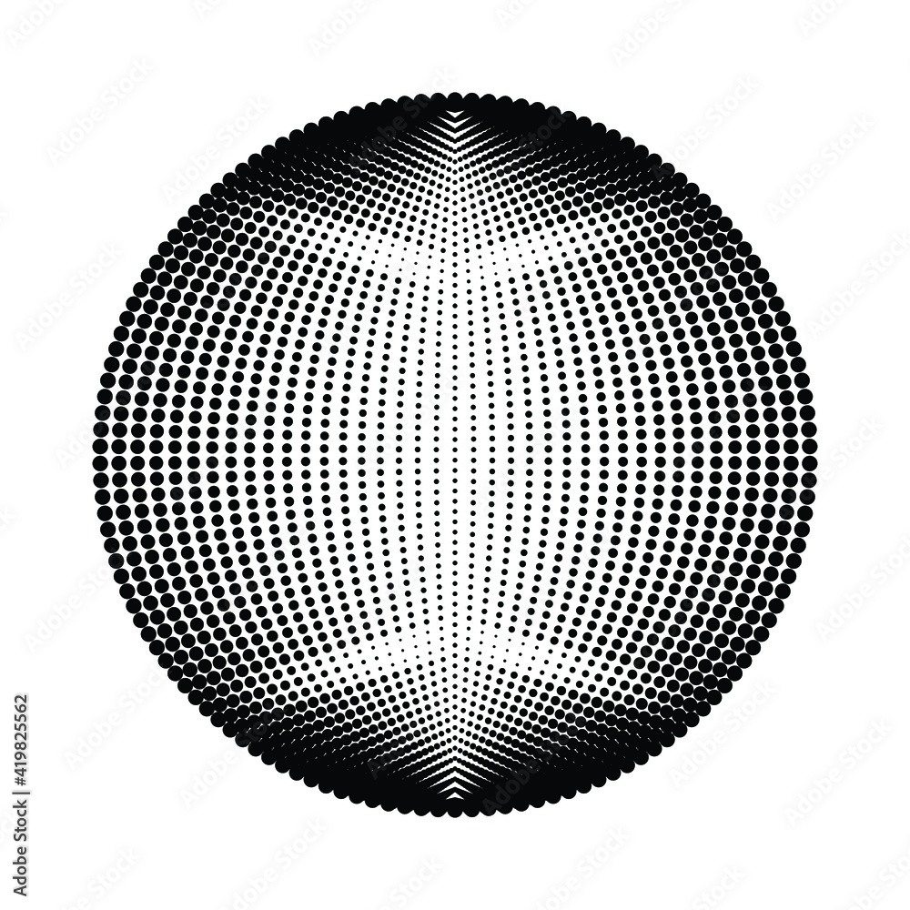 Halftone dots in circle form. round logo . vector dotted frame . design element Halftone dots in circle form. round logo . vector dotted frame . design element