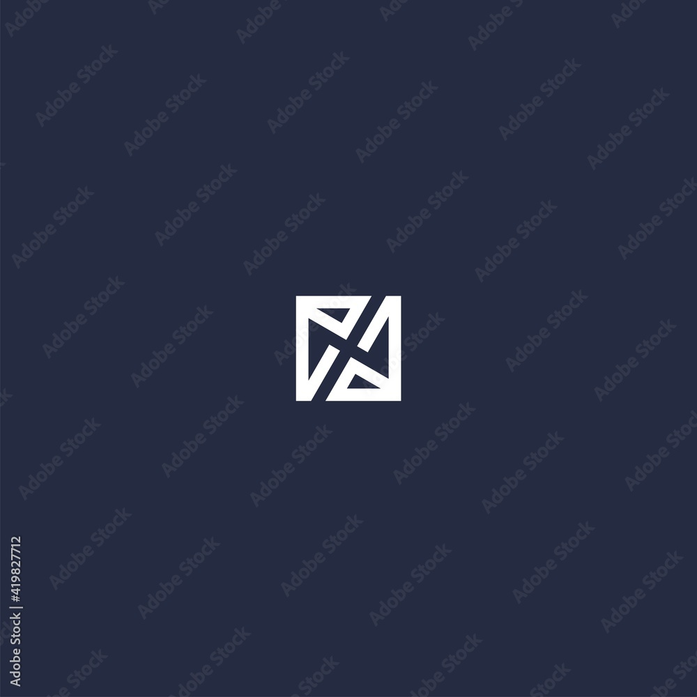 letter ea logo with a box shape letter ea logo with a box shape