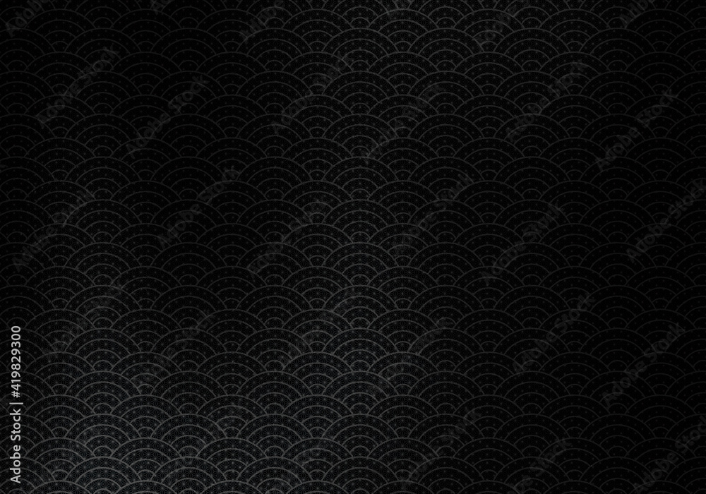 背景_バック_テクスチャ_和紙_129_黒