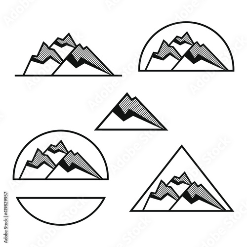 set of mountains