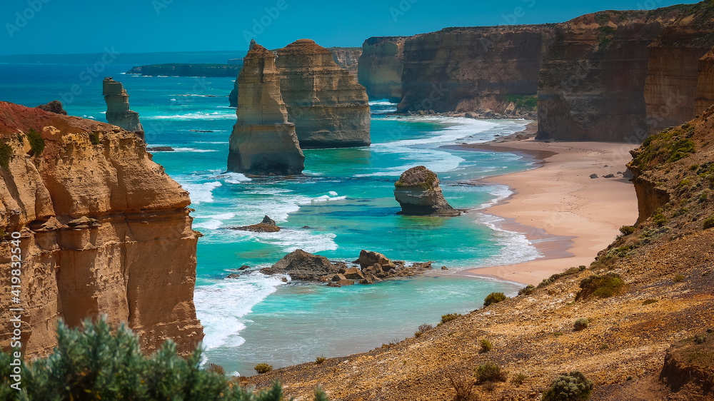 Obraz premium Twelve Apostles at the Great Ocean Road in Australia