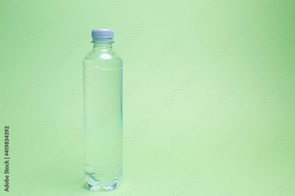 plastic bottle of mineral water plastic bottle of mineral water