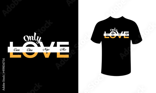 love t-shirt design fashion.