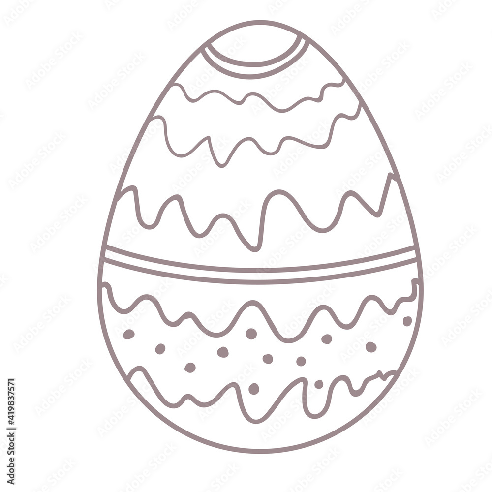 Happy Easter eggs with ornament. Black and white Happy Easter vector illustration. Boho Easter concept design in black and white, flat vector illustrations Happy Easter eggs with ornament. Black and white Happy Easter vector illustration. Boho Easter concept design in black and white, flat vector illustrations