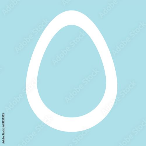 Happy Easter eggs with ornament. Black and white Happy Easter vector illustration. Boho Easter concept design in pastel, flat vector illustrations