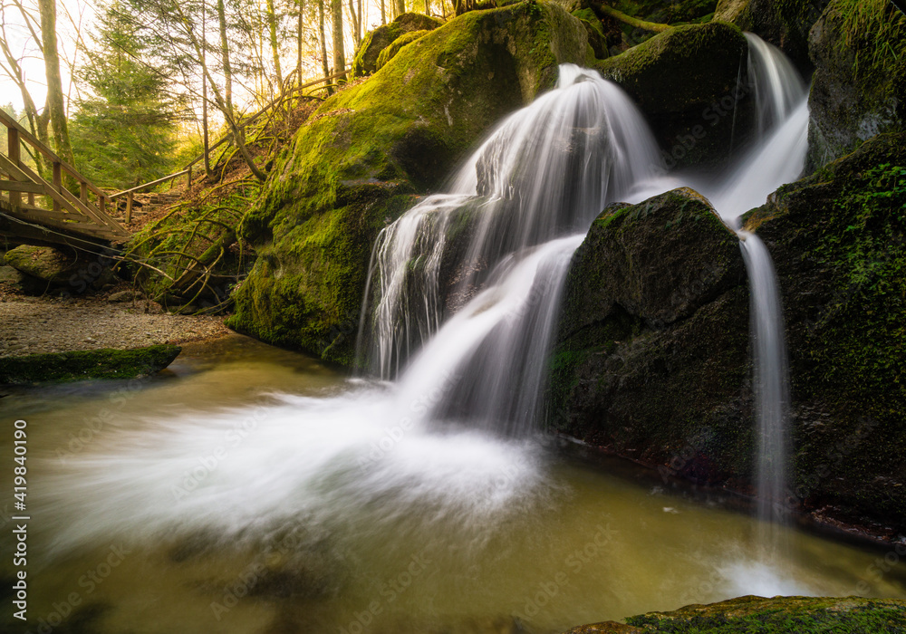 Waterfall in Austria (Wolfsbachklamm) Waterfall in Austria (Wolfsbachklamm)