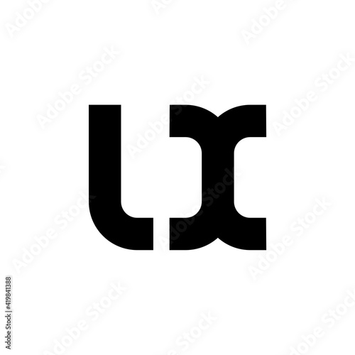 Vector Logo Letters UX Monogram