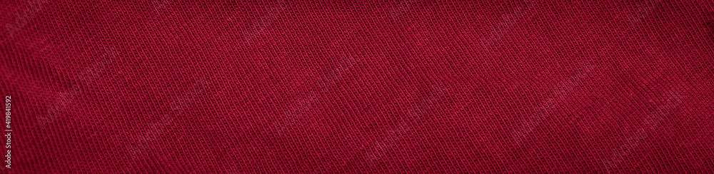 red cotton fabric with visible details. background or textura red cotton fabric with visible details. background or textura