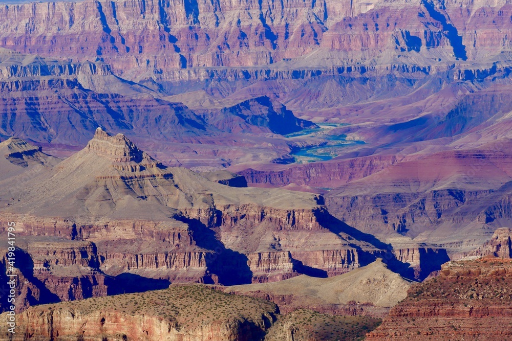 View of Colorado from south rim Grand Canyon National Park, Arizona, USA View of Colorado from south rim Grand Canyon National Park, Arizona, USA