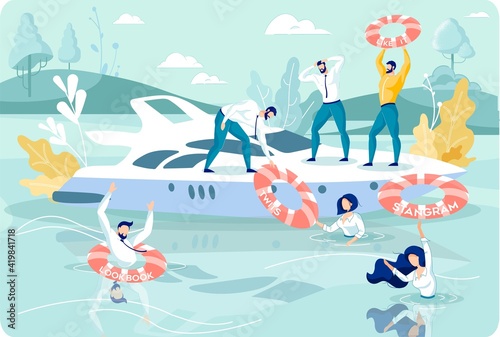 Social Networking as Saving for Despaired People