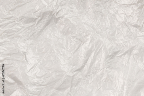 Plastic wihite background. Top view.