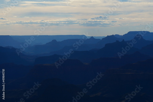 Beautiful landscape black and white of South Rim Grand Canyon National Park, Arizona, United States © Veruree