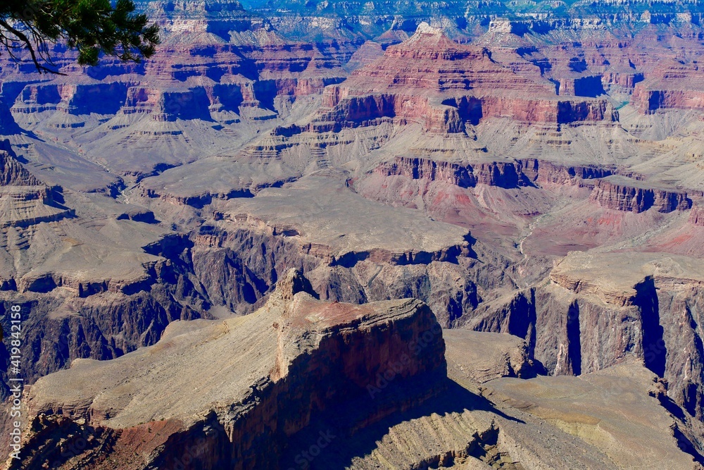 View over south rim Grand Canyon, Arizona, USA View over south rim Grand Canyon, Arizona, USA