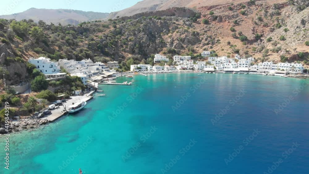 Loutro Village in Chania Crete Greece Loutro Village in Chania Crete Greece