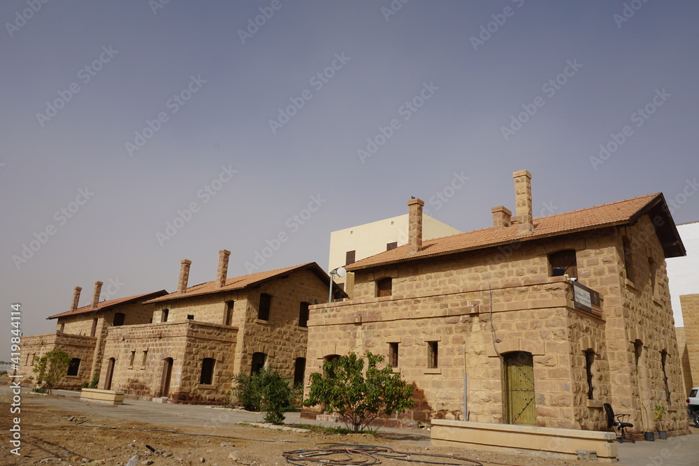 Ancient Railway Station of Ottoman Turkey, Tabuk, Saudi Arabia Ancient Railway Station of Ottoman Turkey, Tabuk, Saudi Arabia