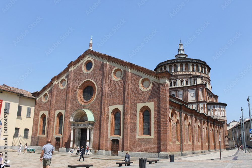 Santa Maria delle Grazie Milan Italy, June 29, 2016
