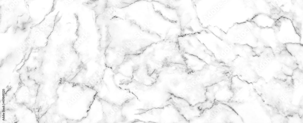 Fototapeta premium Luxury of white marble texture and background for decorative design pattern art work