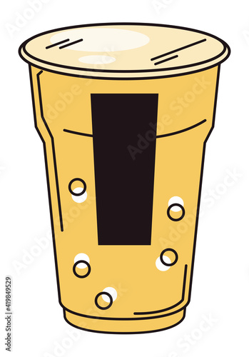 yellow bubble milk