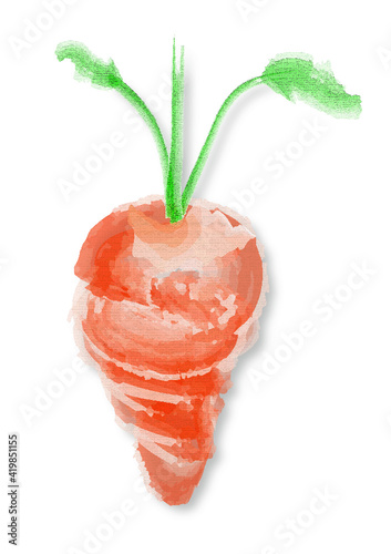 Karotte Aquarell