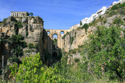 Fotografia Nuevo puente de Ronda en Andalucía desde la valle