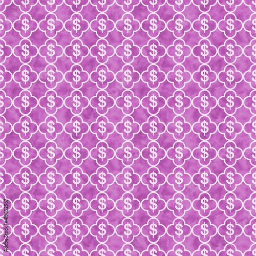 Illustration pink dollar signs material pattern background that is seamless