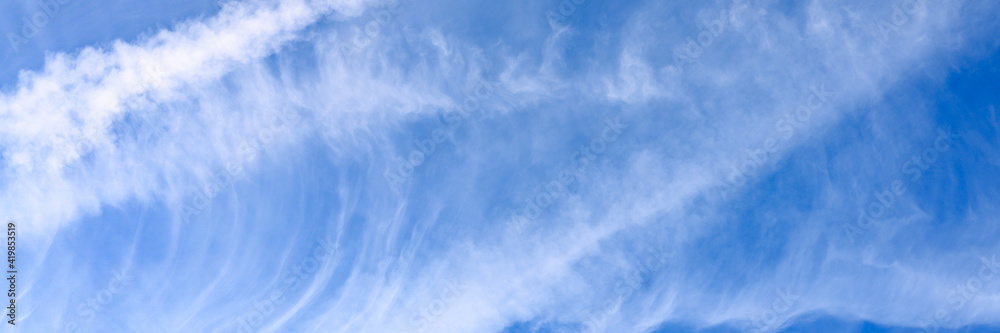 bright blue sky with cloud. banner bright blue sky with cloud. banner