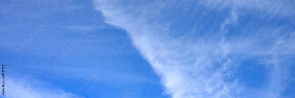 bright blue sky with cloud. banner bright blue sky with cloud. banner