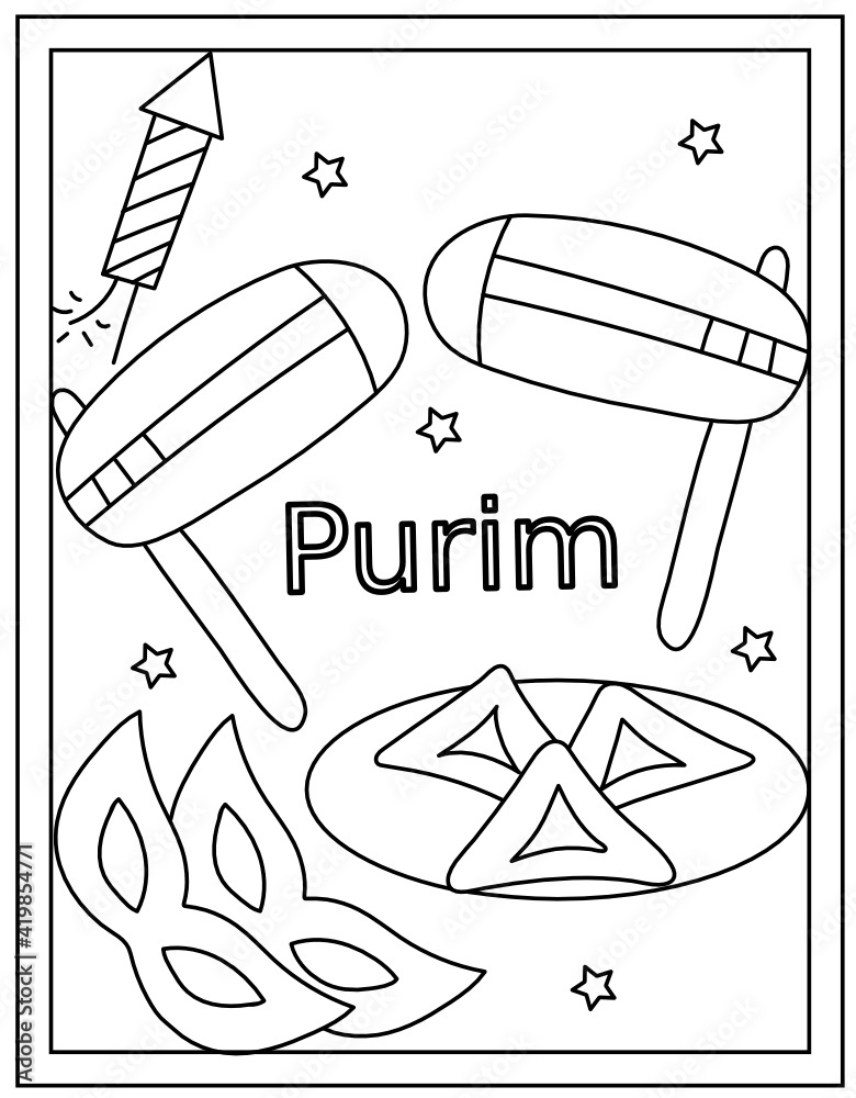 Purim Coloring Page - 1000 F 419854771 8SEN0d7INtkDrgUOwjUgbh9tVXKpoiIm 