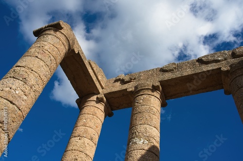 Bild auf Leinwand Italy, Sardinia - 2019-10-04 Tempio di Antas Temple near Fluminimaggiore