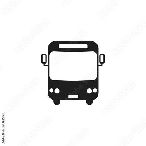 Bus icon vector. Simple transportation sign