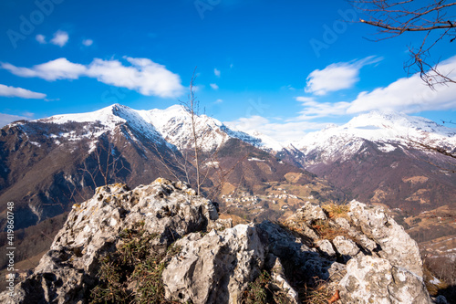 panorama monte Menna e Arera valle serina
