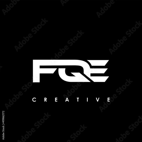 FQE Letter Initial Logo Design Template Vector Illustration photo