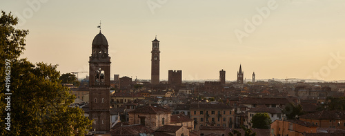 Panoramic view of Verona Italy