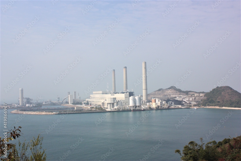 Industrial facility on Lamma island in Hong Kong - 香港 ラマ島 工場