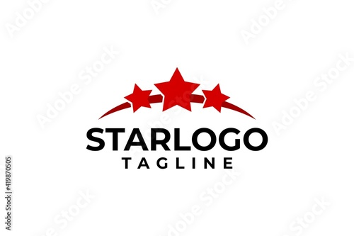 star tiara logo. simple star vector symbol for any business logo.