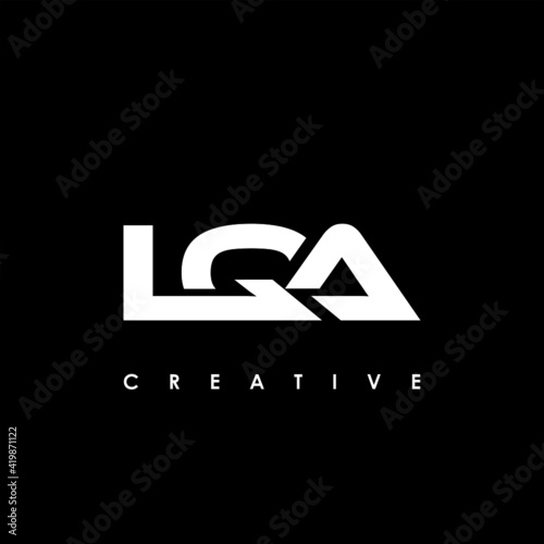 LQA Letter Initial Logo Design Template Vector Illustration