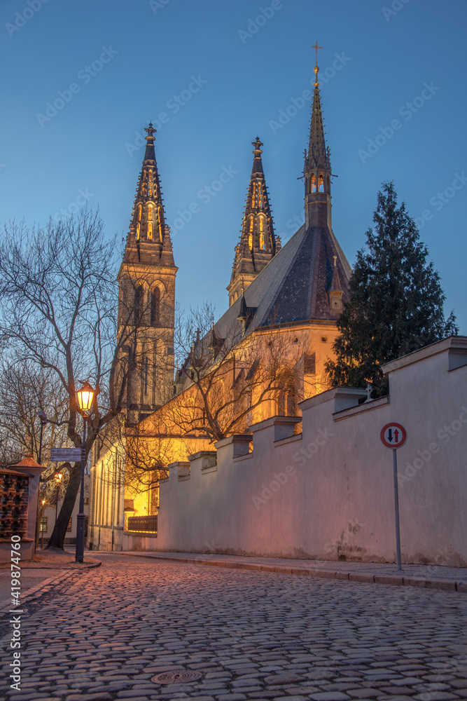 Basilica of St. Peter and Paul in Vyšehrad / Prague, Czech Republic