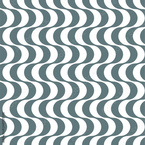 Seamless pattern with Copacabana Beach Sidewalk, Vector illustration
