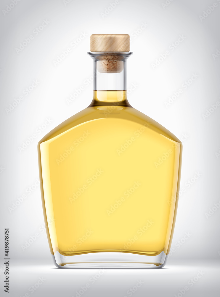 Glass Bottle on background. Glass Bottle on background.