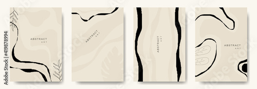 Modern abstract background.minimal trendy style. various shapes set up design templates good for background postcards poster wallpaper brochure invitation social media and other.vector illustration