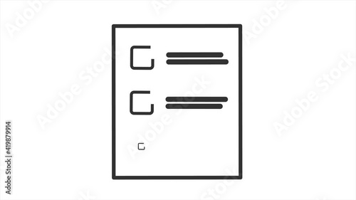 Check List Web Template Animation