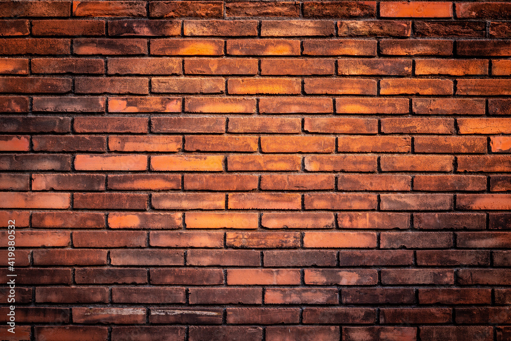 Obraz premium old red brick wall texture background