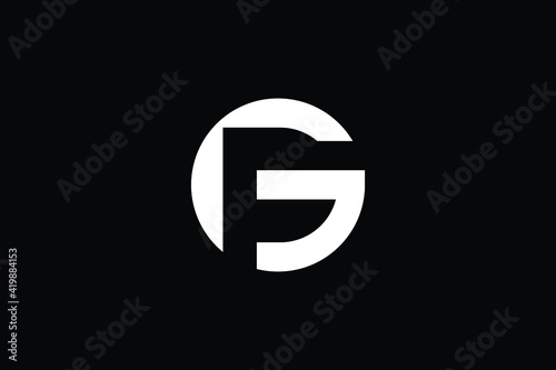 GP logo letter design on luxury background. PG logo monogram initials letter concept. GP icon logo design. PG elegant and Professional letter icon design on black background. G P PG GP