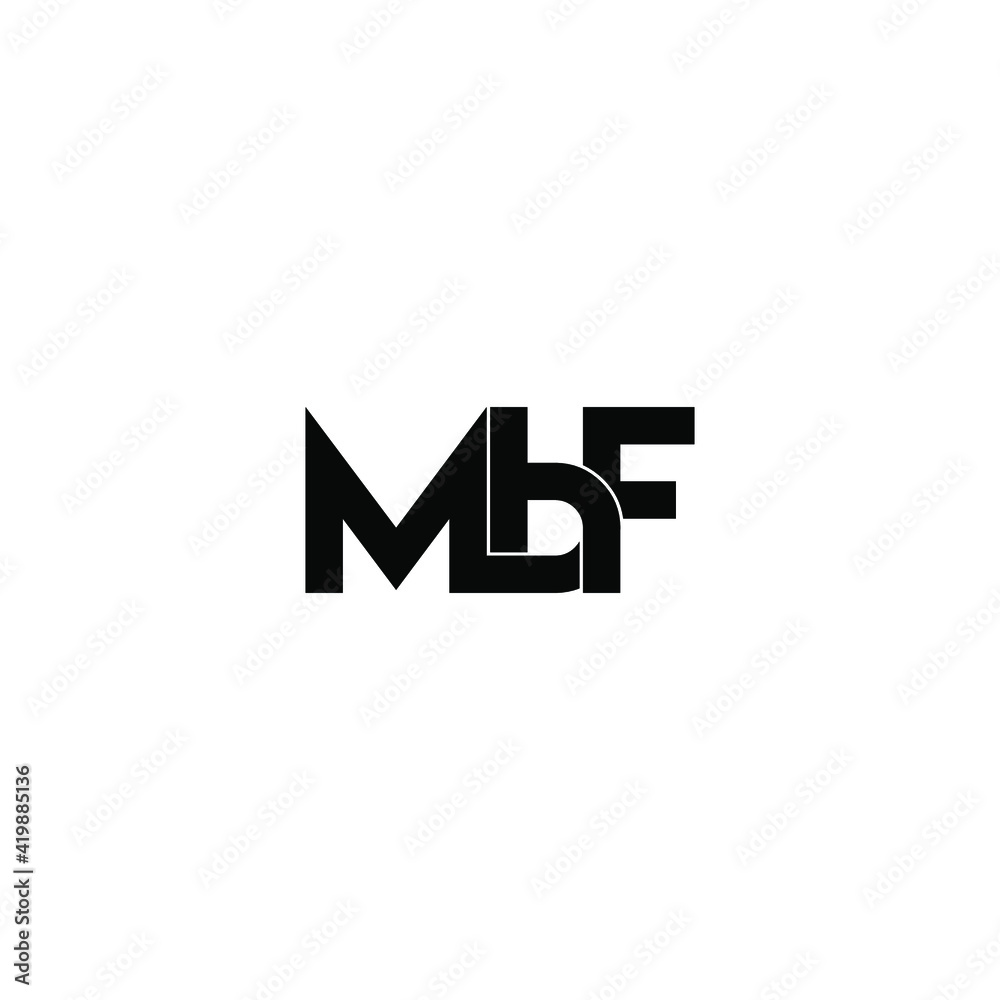 mbf letter original monogram logo design mbf letter original monogram logo design