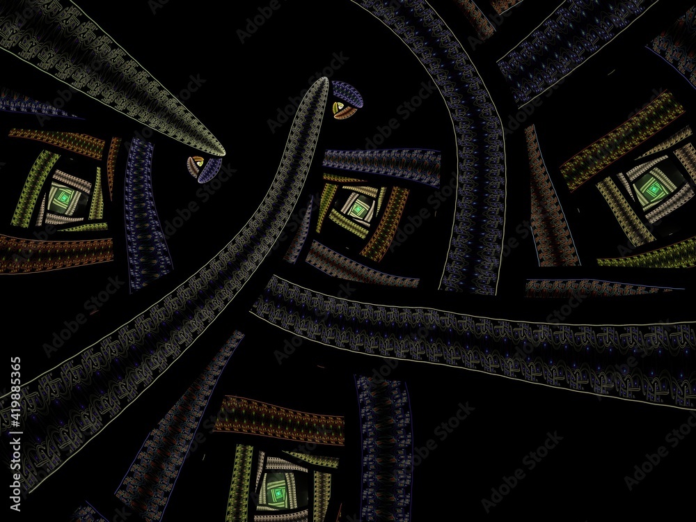 Naklejka premium Imaginatory fractal background Image