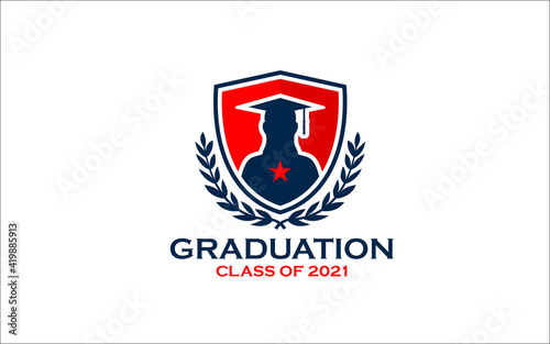 Free Download Illustration vector graphic of congratulations graduation concept logo design template - GFXLoad