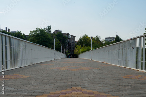 Obraz na płótnie Mother's in law bridge in Odessa seaport, Ukraine w salonie