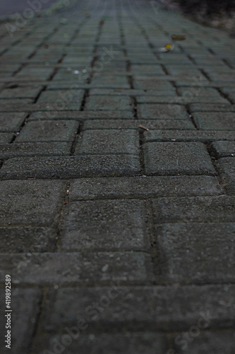 paving stones on the street