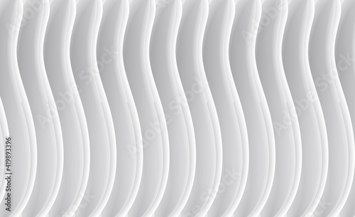 White 3d waves forming abstract digital background, cover presentation wallpaper design