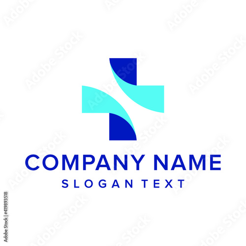 Free Download Modern abstract medical cross logo - GFXLoad